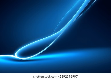 Light Blue Wave Background, Abstract geometric background with liquid shapes. Vector illustration.