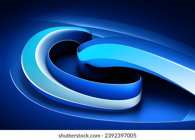 Light Blue Wave Background, Abstract geometric background with liquid shapes. Vector illustration.
