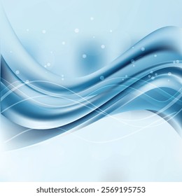 Light Blue Wave Background Vector