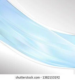 Light Blue Wave Business Background Image