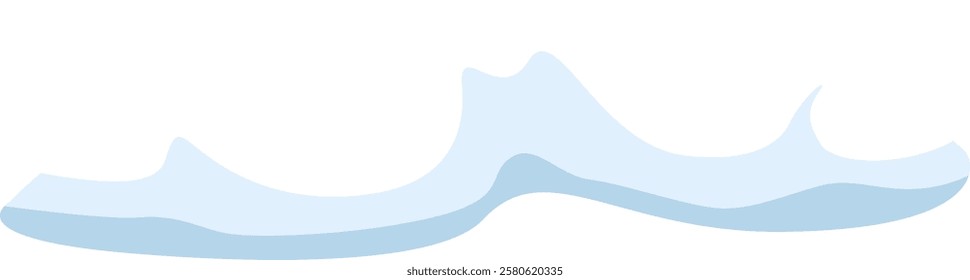 Light blue wave flowing smoothly creating a relaxing and peaceful atmosphere, perfect for backgrounds, presentations, websites, and other design projects