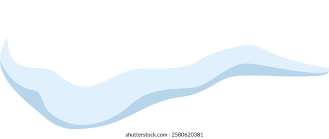 Light blue wave flowing smoothly creating a relaxing, elegant, and stylish atmosphere, suitable for backgrounds, presentations, and websites, conveying a sense of calmness and sophistication