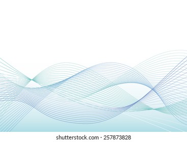 Grey Waves On Light Blue Background Stock Vector (Royalty Free) 257865284