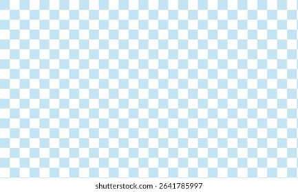 Light blue and white checkerboard seamless pattern with a soft pastel tone. Perfect for backgrounds, baby themes, textiles, packaging, or digital design requiring a gentle geometric layout.