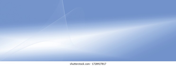 Light blue and white color gradient, empty blank vector background, header banner template, wavy lines, technology modern concept