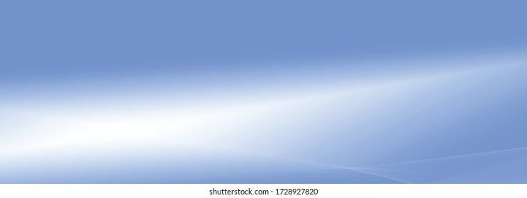 Light blue and white color gradient, empty blank vector background, header banner template, wavy lines, technology modern concept