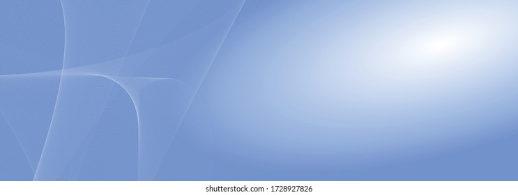 Gradiente de color azul claro y blanco, fondo vectorial vacío, plantilla de pancarta de cabecera, líneas onduladas, concepto moderno de tecnología