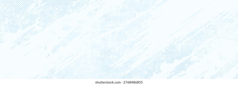 The light blue and white grunge halftone texture is like frozen snow powder.