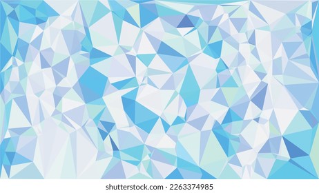 Fondo monocromo blanco y azul claro. Resumen de textura triangular de negocios. Ilustración de patrón baja geométrica, ligera y masculina.
