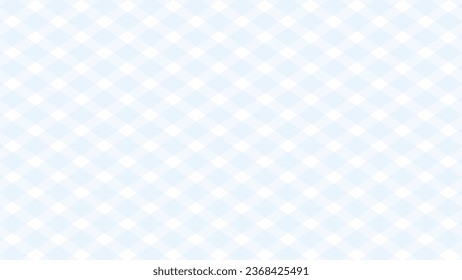 Light blue and white plaid checkered pattern