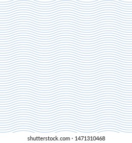 light blue and white wavy lines vector background horizontal repeat element art abstract pattern