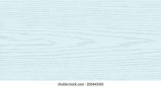 Light blue wood texture background. Empty natural pattern swatch template. Realistic plank with annual years circles. Backdrop size horizontal format. Vector illustration design elements 8 eps