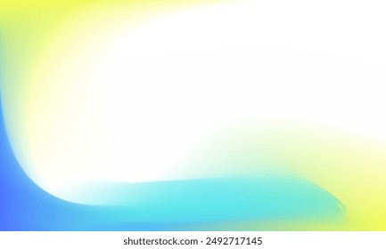 Fondo de Vector de degradado de espacio de copia abstracto azul claro y amarillo adecuado para Plantillas de presentación o publicidad