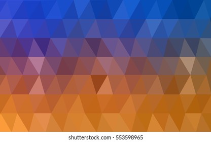 Light Blue Yellow abstract textured polygonal background. Vector blurry triangle design. Pattern can be used for background.