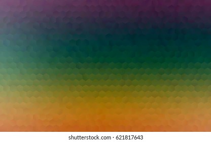 Light blue, yellow, green vector pattern. Hexagonal template. Geometric sample. Repeating hexagon shapes. Brand-New texture for your design. Pattern can be used for background