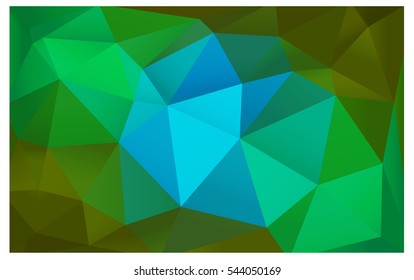 Light Blue Yellow Low poly crystal background. Polygon design pattern. Low poly vector illustration, low polygon background.