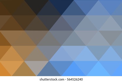 Light Blue Yellow Low poly crystal background. Polygon design pattern. Low poly vector illustration, low polygon background.