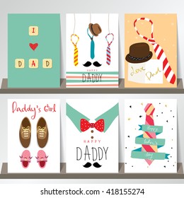 Light blue yellow red collection for banners, Flyers, Placards with shoe,tie,shirt,hat,ribbon and heart