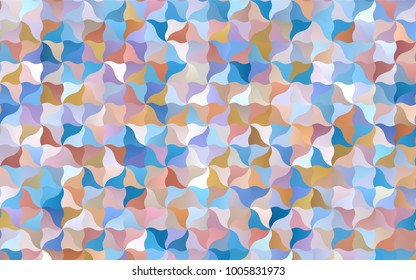 Light Blue, Yellow vector abstract cambered pattern. A vague circumflex abstract illustration with gradient. The completely new template can be used for your brand book.