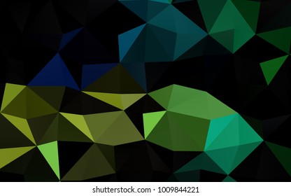 Light Blue, Yellow vector abstract polygonal pattern. Creative illustration in halftone style with gradient. The elegant pattern can be used as part of a brand book.