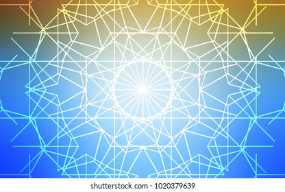 Light Blue, Yellow vector abstract doodle pattern. Brand-new colored illustration in blurry style with doodles drawn by child. The doodle design can be used for your web site.
