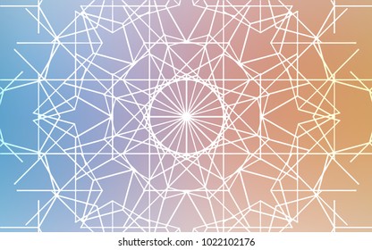 Light Blue, Yellow vector abstract doodle wallpaper. Colorful abstract illustration with lines drawn by child in Asian style. The pattern can be used for wallpapers and coloring books.
