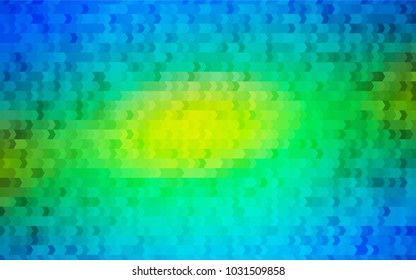 Light Blue, Yellow vector abstract textured polygonal background. Blurry rectangular design. The pattern with repeating rectangles can be used for background.