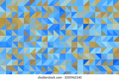 Light Blue, Yellow vector abstract mosaic template. Modern geometrical abstract illustration with gradient. The polygonal design can be used for your web site.