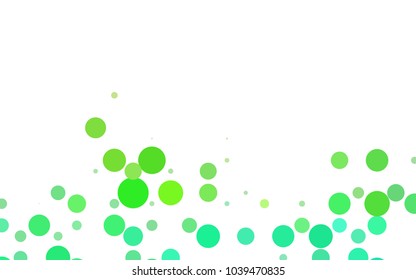 Light Blue, Yellow vector abstract pattern with circles. Geometry template for your business design. Background with colored spheres.