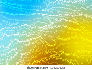 Light Blue, Yellow vector abstract doodle background. Decorative shining illustration with doodles on abstract template. Hand painted design for web, wrapping, wallpaper.