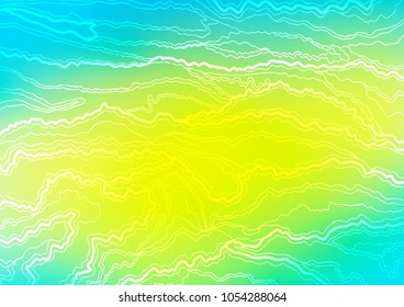 Light Blue, Yellow vector abstract doodle pattern. Brand-new colored illustration in blurry style with doodles. Hand painted design for web, leaflet, textile.