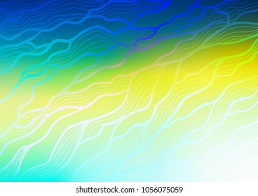 Light Blue, Yellow vector abstract doodle texture. Colorful illustration in abstract style with doodles and Zen tangles. Brand-new style for your business design.
