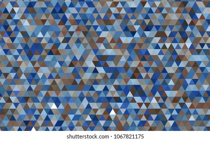 Light Blue, Yellow vector abstract polygonal background. Creative illustration in halftone style with gradient. The best triangular design for your business.