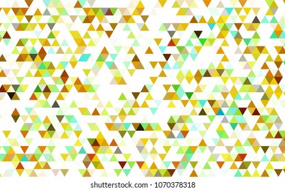 Light Blue, Yellow vector abstract mosaic template. Colorful abstract illustration with gradient. Brand-new design for your business.