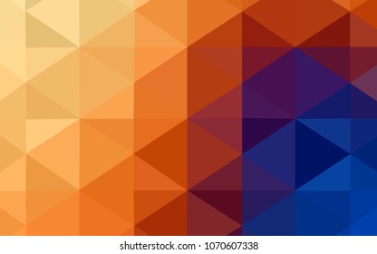 Light Blue, Yellow vector abstract mosaic pattern. Colorful abstract illustration with gradient. That new template can be used for your brand book.