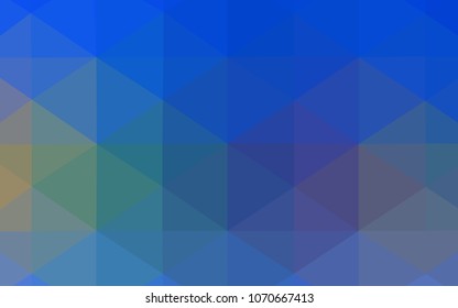 Light Blue, Yellow vector abstract mosaic backdrop. Elegant bright polygonal illustration with gradient. Textured pattern can be used for background.