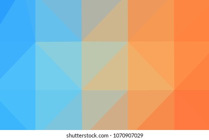 Light Blue, Yellow vector abstract polygonal pattern. A completely new color illustration in a  polygonal style. That new template can be used for your brand book.