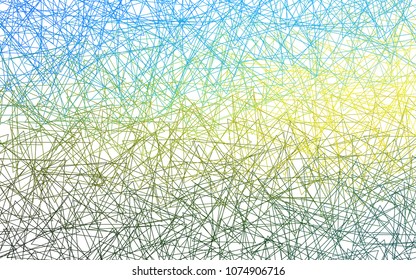 Light Blue, Yellow vector abstract colorful background, which consist of triangles. Pattern with colored triangles on white background.