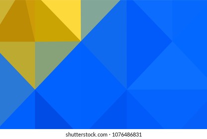Light Blue, Yellow vector abstract polygonal background. Colorful illustration in abstract style with gradient. A new texture for your design.