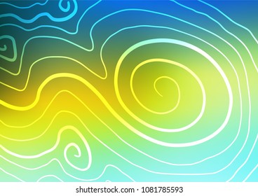 Light Blue, Yellow vector abstract doodle template. Modern geometrical abstract illustration with doodles. The pattern can be used for wallpapers and coloring books.