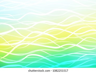 Light Blue, Yellow vector abstract doodle texture. Modern geometrical abstract illustration with doodles. Hand painted design for web, leaflet, textile.