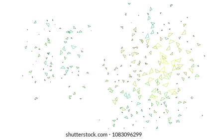 Light Blue, Yellow vector abstract colorful background, which consist of triangles. Pattern with colored triangles on white background.