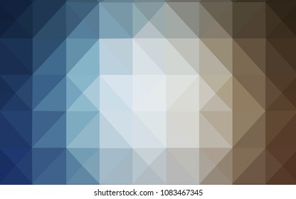 Light Blue, Yellow vector abstract mosaic pattern. Polygonal abstract illustration with gradient. Textured pattern can be used as a background.