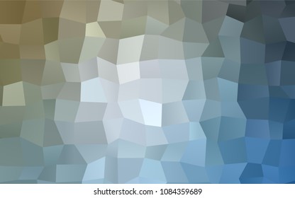 Light Blue, Yellow vector abstract textured polygonal background. Blurry rectangular design. The pattern with repeating rectangles can be used for background.