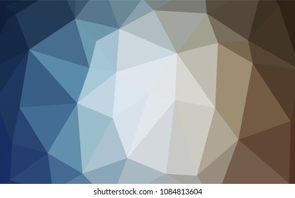 Light Blue, Yellow vector abstract mosaic backdrop. A sample with polygonal shapes. The polygonal design can be used for your web site.