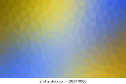 Light Blue, Yellow vector abstract polygonal pattern. Colorful illustration in abstract style with triangles. A new texture for your web site.
