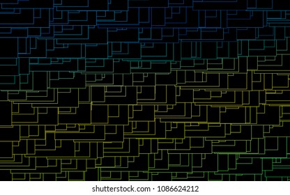 Light Blue, Yellow vector abstract textured polygonal background. Blurry rectangular design. The pattern with repeating rectangles can be used for background.