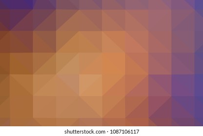 Light Blue, Yellow vector abstract mosaic pattern. Shining colorful illustration with triangles. Brand new design for your business.