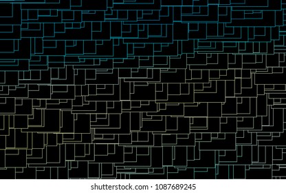 Light Blue, Yellow vector abstract textured polygonal background. Blurry rectangular design. The pattern with repeating rectangles can be used for background.