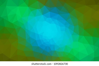 Light Blue, Yellow vector abstract polygonal background. A sample with polygonal shapes. Polygonal design for your web site.